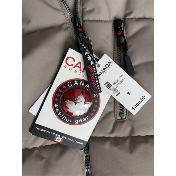 CANADA WEATHER GEAR Women's Long Winter Jacket, Heavyweight, Tan Size Small - Picture 2 of 9